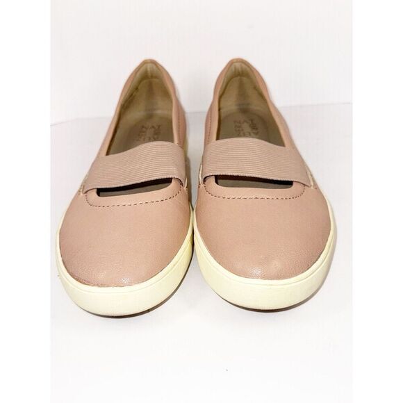 Naturalizer Mai Mary Jane Leather Sneaker Elastic Strap Blush Pink Nude 8.5WW - Picture 4 of 16